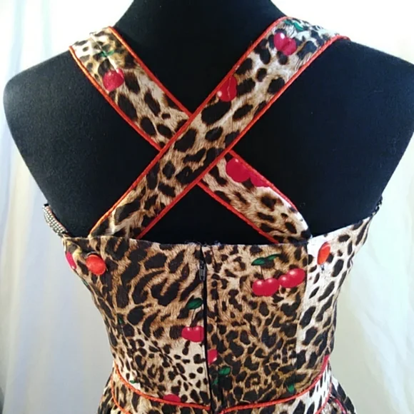 Voodoo Vixen Leopard Print Midi Dress - Picture 6 of 10